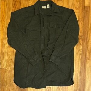 L.L. Bean Green Flannel